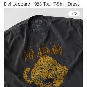 Def Leppard 1983 Tour T-Shirt Dress